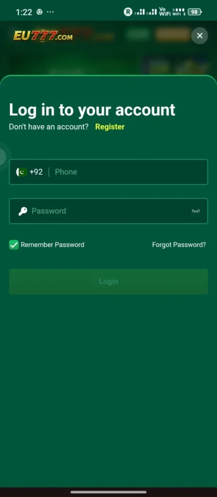 eu777 Login